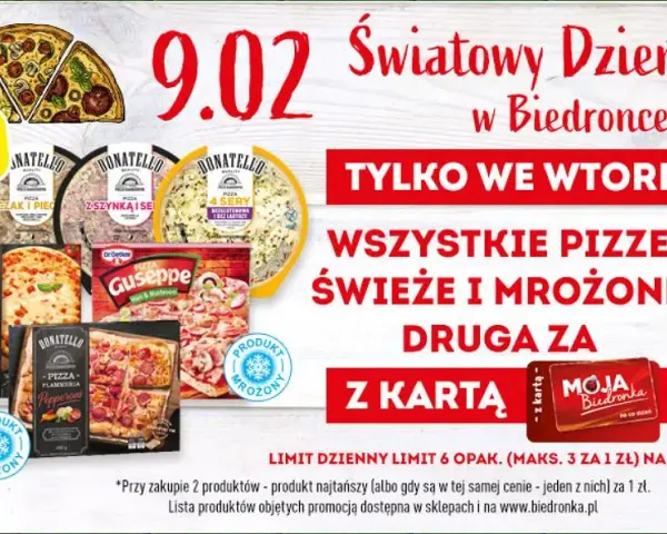 Ile kosztuje pizza w Biedronce? Sprawdź ceny i rodzaje dostępnych pizz