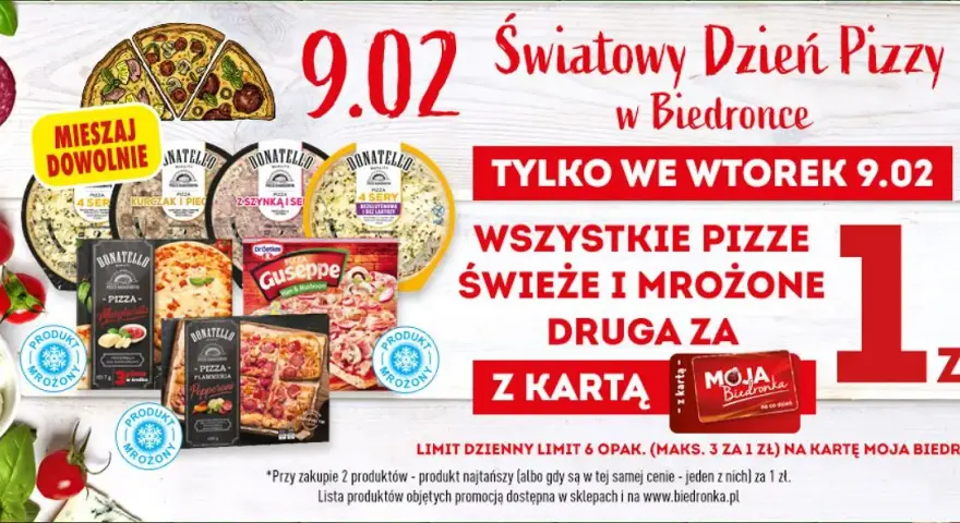 Ile kosztuje pizza w Biedronce? Sprawdź ceny i rodzaje dostępnych pizz