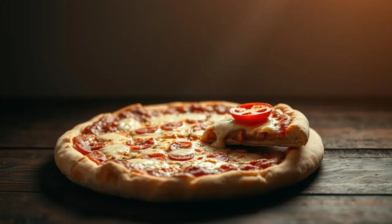Zdjęcie Ile kcal ma pizza 32 cm? Poznaj kalorie r&oacute;żnych rodzaj&oacute;w pizzy